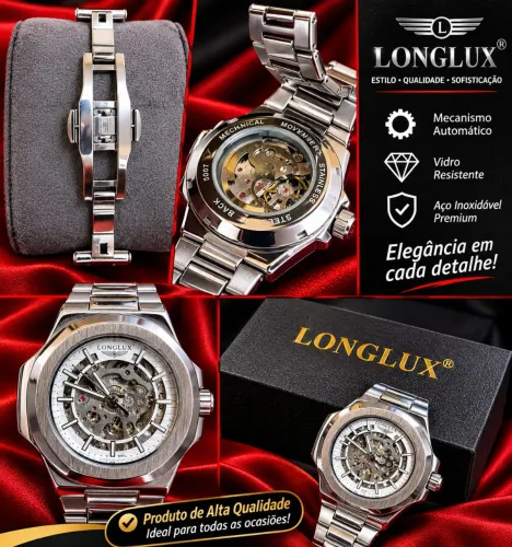 Relógio LONGLUX movimento automático 
