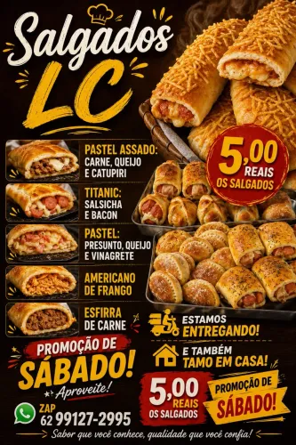 Salgados disponível 