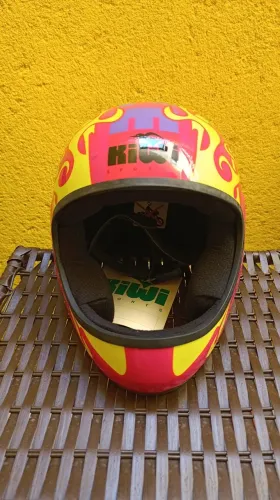 Capacete Kiwi Sports Colorido Full Face Tamanho S 54 - Novo
