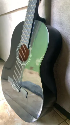 Violão Vogga VCA204 N BK Nylon + Capa