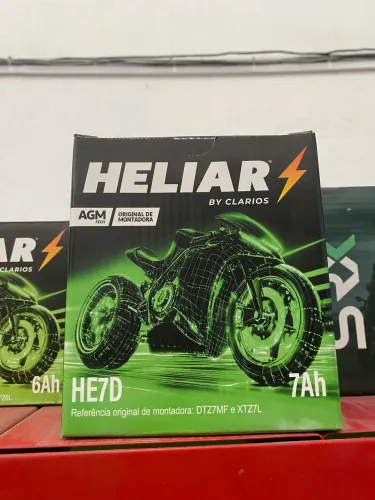 Bateria Heliar 7AH 6 meses de garantia, em até 10x no cartão