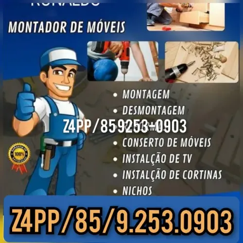 Montador de móveis a partir de 50 reais