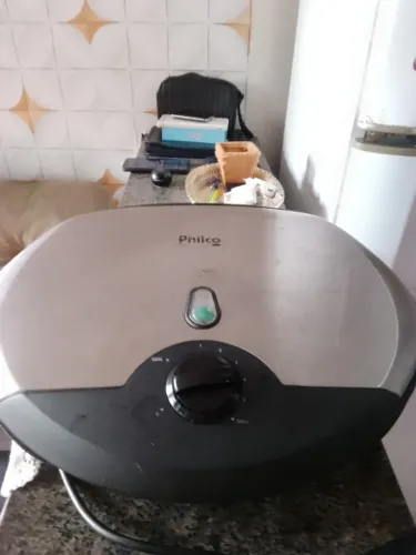 Grill Philco Large Inox Antiaderente Placas Onduladas