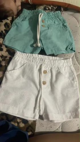 dois short e uma blusa social 2 anos