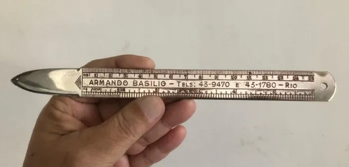 Antigo Abridor de Cartas C/Régua- Anos 60