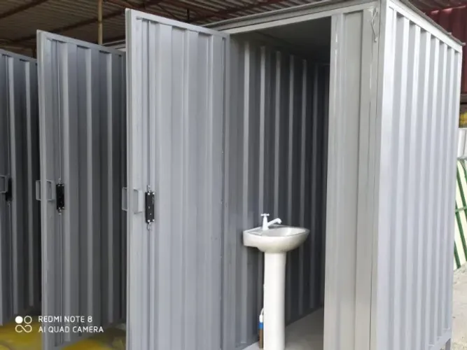 Banheiro Galvanizado Acoplável Pronta Entrega para Obras