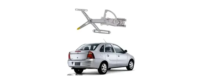 Maquina Mecanismo Vidro Elétrico Corsa Montana 4 Portas 8 Dentes Reposição Original