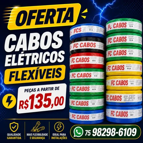 Cabos elétricos FC CABOS Oferta imperdível!