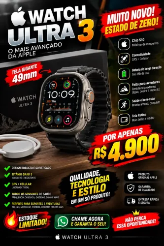 APPLE WACTH ULTRA 3 GPS BATERIA 2 DIAS!!!
