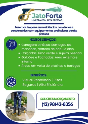 Lavagem com equipamentos de alta pressão