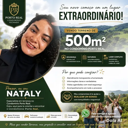 Terreno 500m² em Condomínio Fechado | Vista Privilegiada | Porto Real