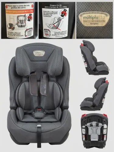 Cadeira infantil para Auto Burigotto Múltipla (9 a 36 kg) - Excelente Estado