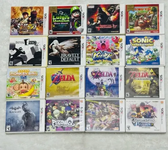 JOGOS NINTENDO 3DS, 3Ds XL, New 3DS, New 3DS XL, 3DS Old, DSI XL - COM CAPA - VER DESCRIÇÃ