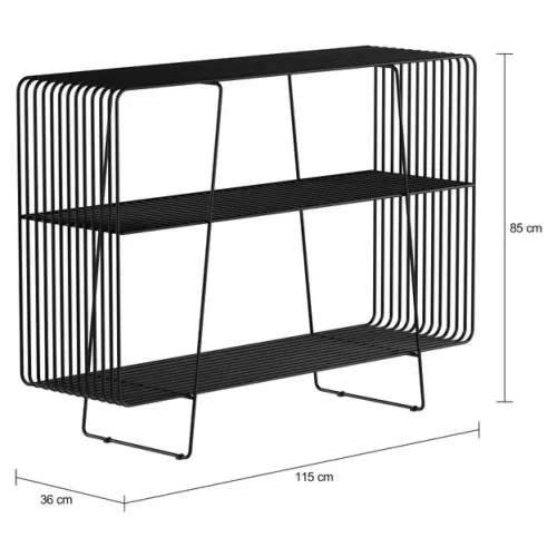 Estante Tok&Stok original em metal preto. Design moderno/industrial