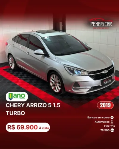 Chery Arrizo 5 RXT 1.5 16V Turbo Flex Aut. 2019
