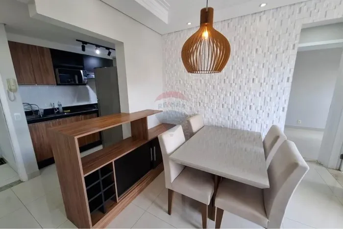 Apartamento mobiliado para locação 2 quartos no Jardim Guarujá