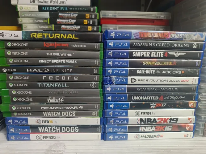 Lote de jogos (PS2/ps3/ps4/PS5/Xbox one,xbox360/Wii/Nintendo, famicom)