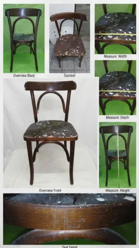 Cadeira Antiga de Madeira Thonet NBB - Para Restauro