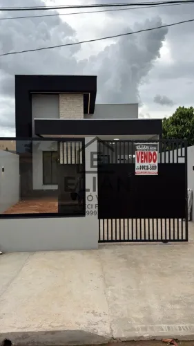 Casa nova linda à venda em Cuiabá-MT, Jardim Gramado: 3 quartos, 1 suíte, 1 sala, 2 banhei