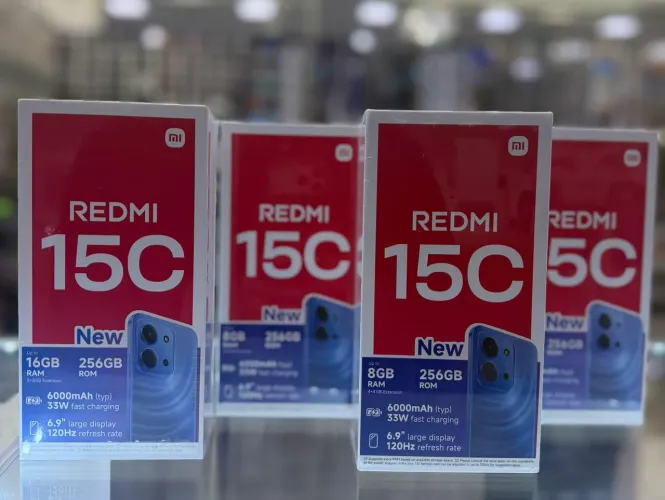 Redmi 15c 256Gb/8gb Preto e Azul <br>1.000,00