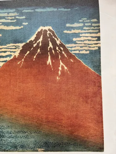 Gravura Fine Wind Clear Morning Hokusai Monte Fuji