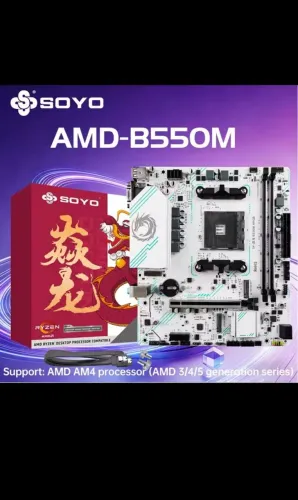 Placa mãe AMD b550m AM4, ddr4 até 64gb, PCIE 4.0 x16, 2* M.2 NVME, SATA 3.0, USB 3.0