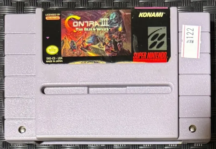 Contra III 3 The Alien Wars Original SNES Super Nintendo