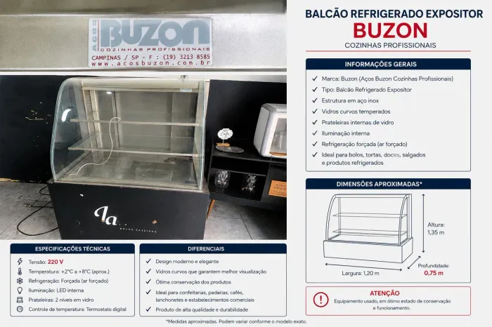 BALCÃO REFRIGERADO EXPOSITOR