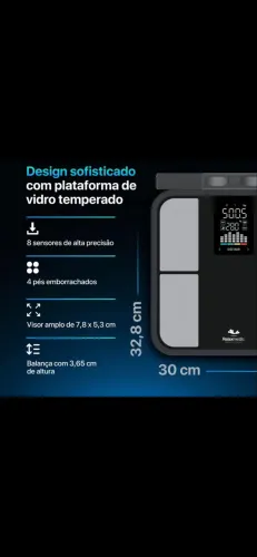 Balança de bioimpedância Relaxmedic
