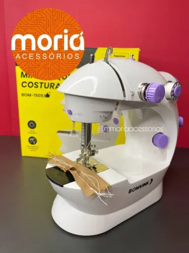 Mini Maquina de Costura Reta Portátil