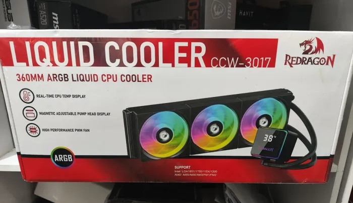 Watercooler Redragon 360mm ARGB com display novo lacrado