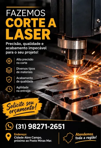 Fazemos corte a laser