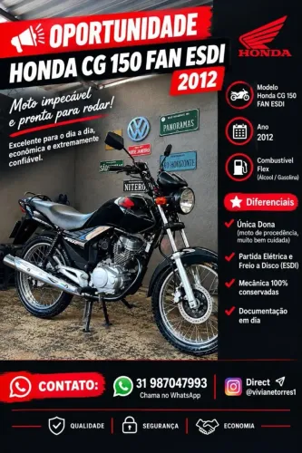 Moto CG150 - Única Dona - Super Conservada