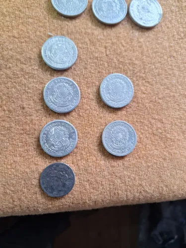 Moedas antigas anos 50