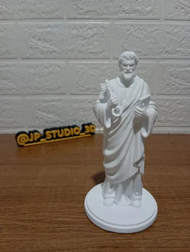 Escultura Decorativa São Pedro feito em 3D