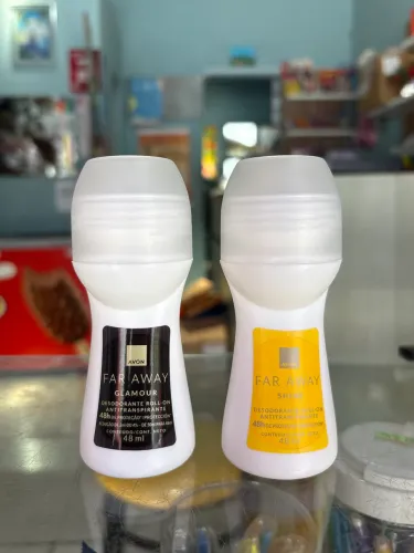 Kit 2 De Desodorante Roll-on Avon Far Away Glamour e Shine