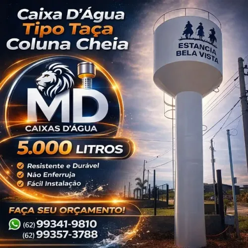 caixas d'água metálicas