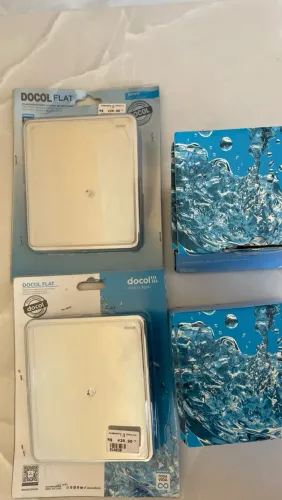 Kit Docol Novo - 2 Válvulas de Descarga + 2 Acabamentos Flat