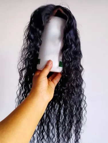 Lace peruca cabelo humano 40 cm