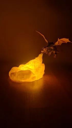 Luminária de dragão