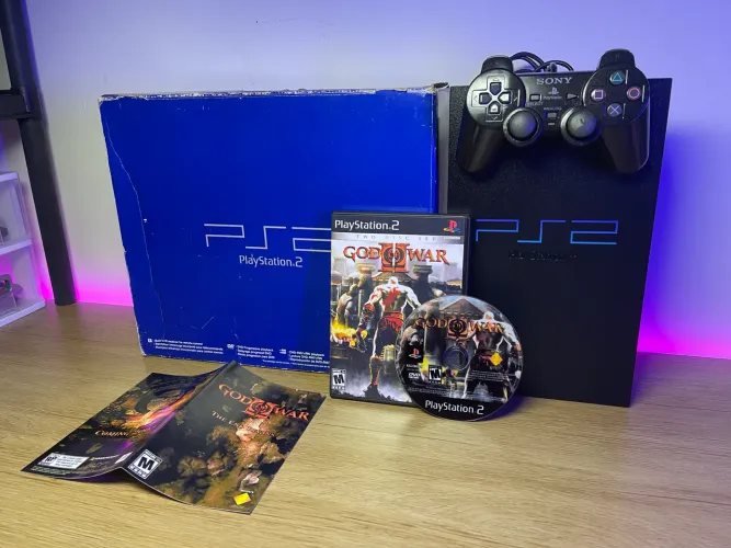 PlayStation 2 Fat com Jogos e Garantia