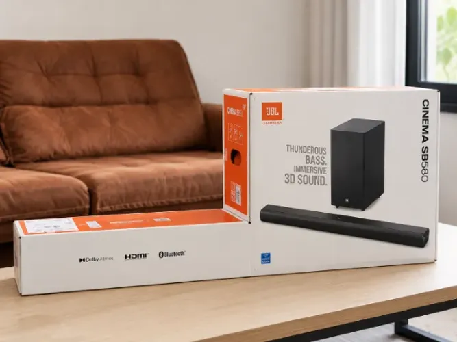 Soundbar JBL Cinema SB580 3.1 Bluetooth HDMI USB Graves Potentes