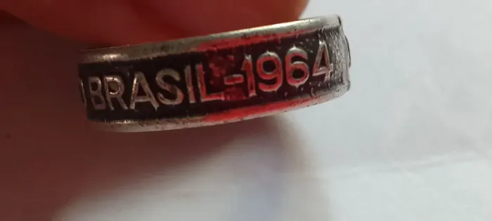 Anel Dei ouro para o bem do Brasil 1964