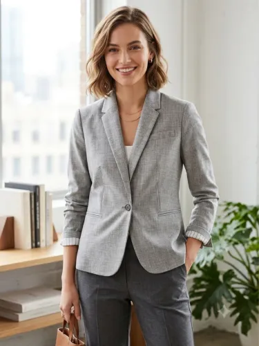 Blazer feminino tam PP / P cinza Banana Republic