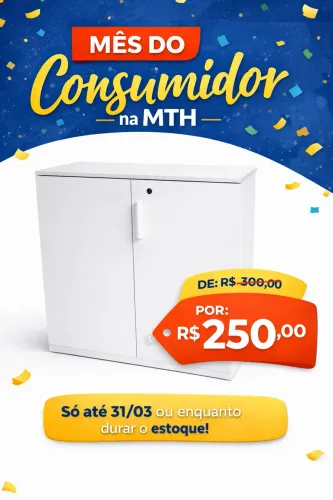 Armário Multiuso duas portas Branco