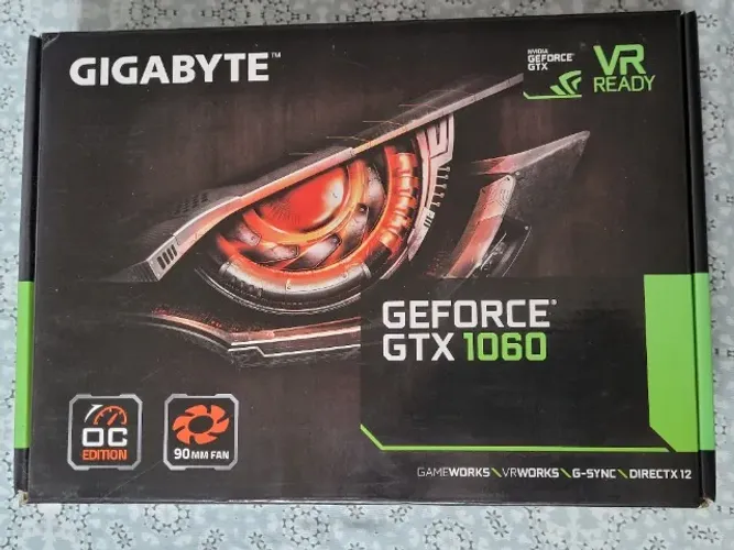 Placa de Vídeo Gigabyte GeForce Gtx 1060 6GB Gddr5 Mini Itx OC 192-bit