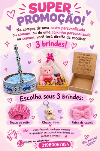 Cestas personalizadas e caixas personalizadas