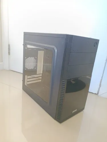 Gabinete Gamer PCYes Mercury sem Fonte, Mid Tower, 1 Fan LED Azul e Lateral de Acrílico