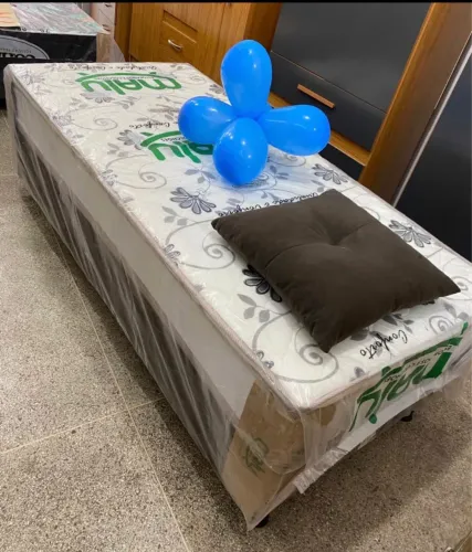 Cama box solteiro com Pilon