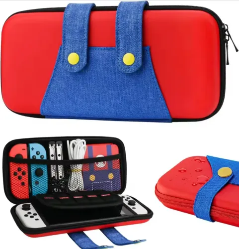 Case Nintendo Switch Vermelho Mario Novo